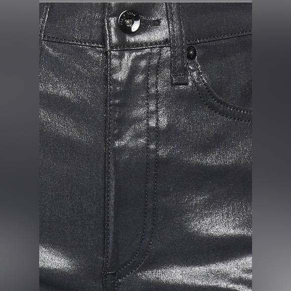 NWT rag & bone faux leather high rise ankle flare size. 27 - Picture 10 of 13